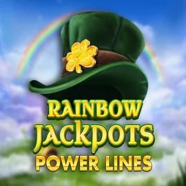 Rainbow Jackpots Power Lines slot icon by Red Tiger Gaming, available at Lanista Casino